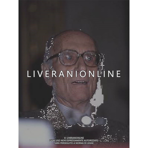 ARCHIVIO GIOVANNI LIVERANI NELLA FOTO INDRO MONTANELLI AGENZIA ALDO LIVERANI