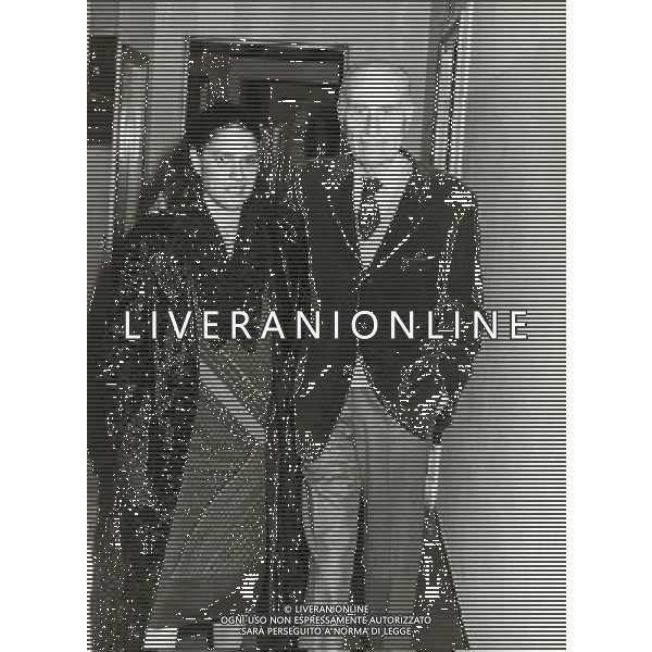 ARCHIVIO GIOVANNI LIVERANI NELLA FOTO INDRO MONTANELLI CON LUDINA BARZINI AGENZIA ALDO LIVERANI