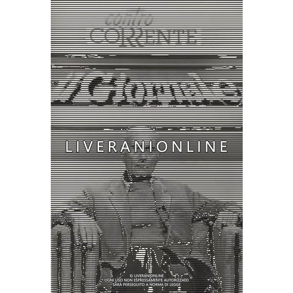 ARCHIVIO GIOVANNI LIVERANI NELLA FOTO INDRO MONTANELLI AGENZIA ALDO LIVERANI