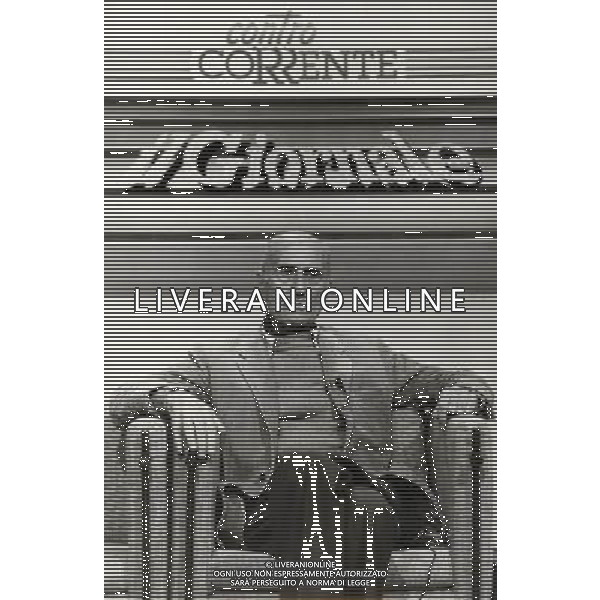 ARCHIVIO GIOVANNI LIVERANI NELLA FOTO INDRO MONTANELLI AGENZIA ALDO LIVERANI