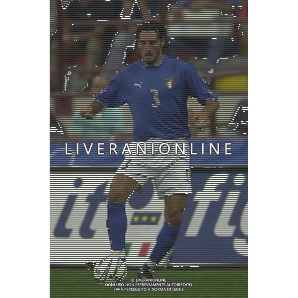 ITALIA-GALLES 06/09/2003 QUALIFICAZIONE EURO 2004 NELLA FOTO ZAMBROTTA GIANLUCA FOTO STEFANO RACCAMARI-AGENZIA ALDO LIVERANI