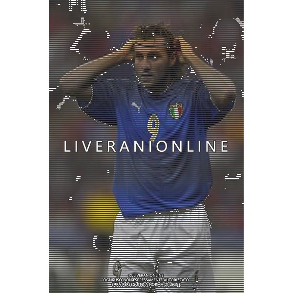 ITALIA-GALLES 06/09/2003 QUALIFICAZIONE EURO 2004 NELLA FOTO VIERI CRISTIAN FOTO STEFANO RACCAMARI-AGENZIA ALDO LIVERANI