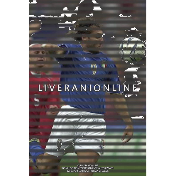 ITALIA-GALLES 06/09/2003 QUALIFICAZIONE EURO 2004 NELLA FOTO VIERI CRISTIAN FOTO STEFANO RACCAMARI-AGENZIA ALDO LIVERANI