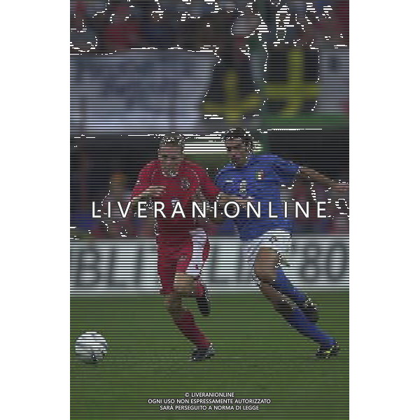 ITALIA-GALLES 06/09/2003 QUALIFICAZIONE EURO 2004 NELLA FOTO PERROTTA SIMONE FOTO STEFANO RACCAMARI-AGENZIA ALDO LIVERANI