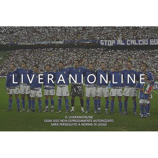 ITALIA-GALLES 06/09/2003 QUALIFICAZIONE EURO 2004 NELLA FOTO FORMAZIONE ITALIA FOTO STEFANO RACCAMARI-AGENZIA ALDO LIVERANI
