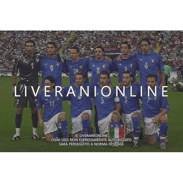 ITALIA-GALLES 06/09/2003 QUALIFICAZIONE EURO 2004 NELLA FOTO FORMAZIONE ITALIA FOTO STEFANO RACCAMARI-AGENZIA ALDO LIVERANI
