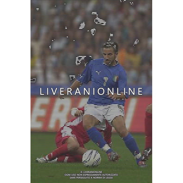 ITALIA-GALLES 06/09/2003 QUALIFICAZIONE EURO 2004 NELLA FOTO DEL PIERO ALESSANDRO FOTO STEFANO RACCAMARI-AGENZIA ALDO LIVERANI