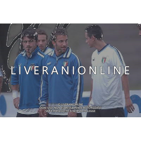 APPIANO GENTILE (CO) 05/09/2003 ALLENAMENTO NAZIONALE ITALIANA CALCIO NELLA FOTO GENNARO GATTUSO E DEL PIERO ALESSANDRO* FOTO MARCO LUZZANI/AGENZIA ALDO LIVERANI