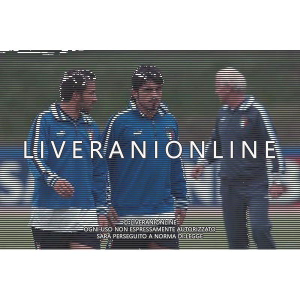 APPIANO GENTILE (CO) 05/09/2003 ALLENAMENTO NAZIONALE ITALIANA CALCIO NELLA FOTO DEL PIERO E GATTUSO* FOTO MARCO LUZZANI/AGENZIA ALDO LIVERANI