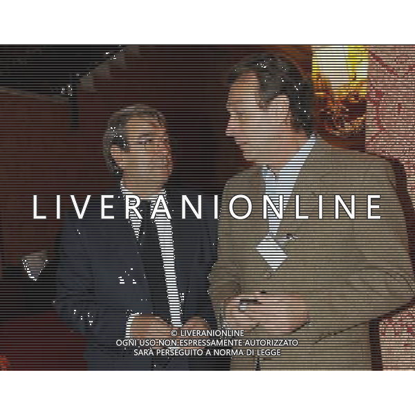 Milano 18/12/2006 consiglio generale lega calcio e premiazione anno sportivo 2005/06 nella foto cellino antonio e spinelli aldo ph marco luzzani/ag aldo liverani s.a.s.