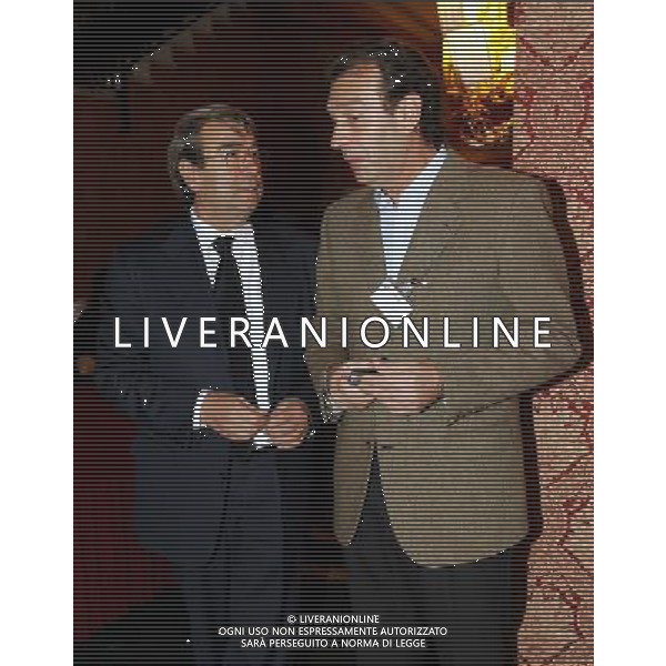 Milano 18/12/2006 consiglio generale lega calcio e premiazione anno sportivo 2005/06 nella foto cellino antonio e spinelli aldo ph marco luzzani/ag aldo liverani s.a.s.