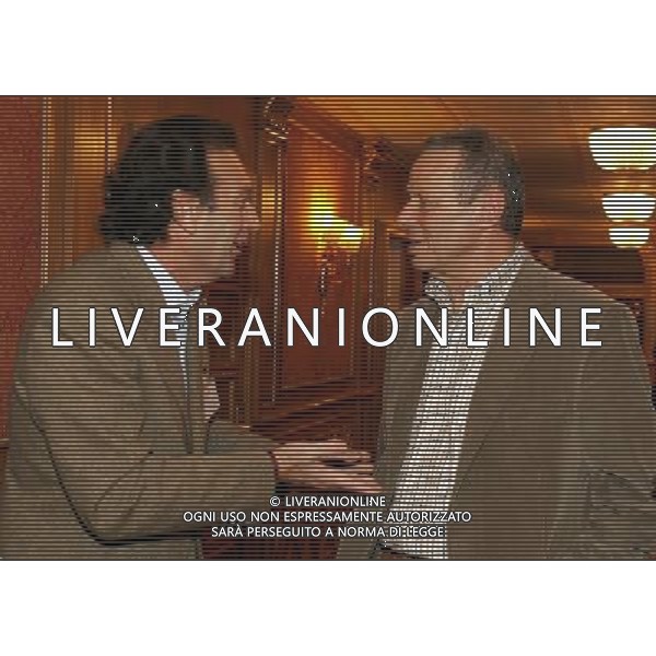 Milano 18/12/2006 consiglio generale lega calcio e premiazione anno sportivo 2005/06 nella foto zamparini maurizio e cellino massimo ph marco luzzani/ag aldo liverani s.a.s.