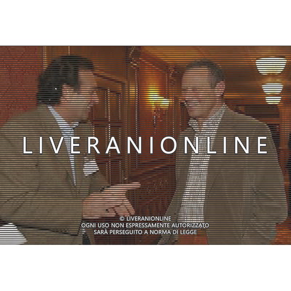 Milano 18/12/2006 consiglio generale lega calcio e premiazione anno sportivo 2005/06 nella foto zamparini maurizio e cellino massimo ph marco luzzani/ag aldo liverani s.a.s.