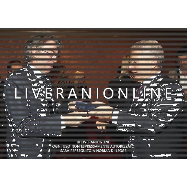 Milano 18/12/2006 consiglio generale lega calcio e premiazione anno sportivo 2005/06 nella foto matarrese antonio e moratti massimo ph marco luzzani/ag aldo liverani s.a.s.