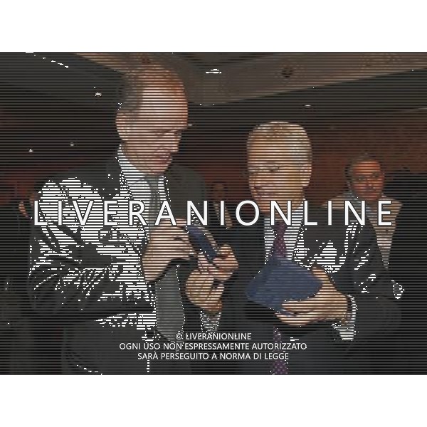 Milano 18/12/2006 consiglio generale lega calcio e premiazione anno sportivo 2005/06 nella foto matarrese antonio e cobolli gigli giovanni ph marco luzzani/ag aldo liverani s.a.s.