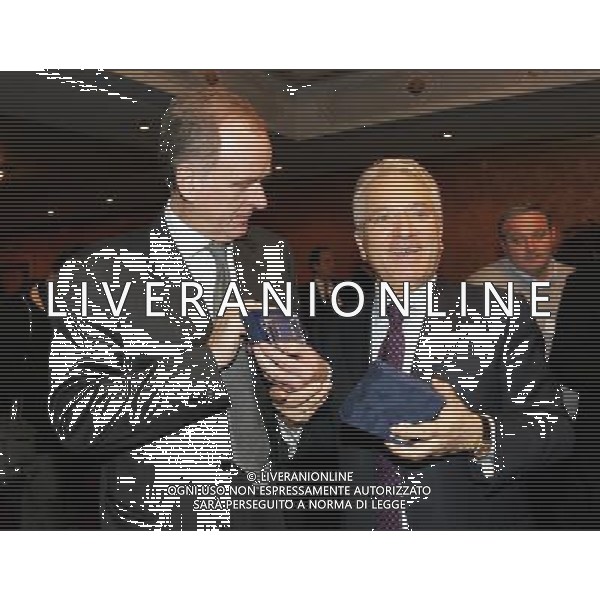 Milano 18/12/2006 consiglio generale lega calcio e premiazione anno sportivo 2005/06 nella foto matarrese antonio e cobolli gigli giovanni ph marco luzzani/ag aldo liverani s.a.s.