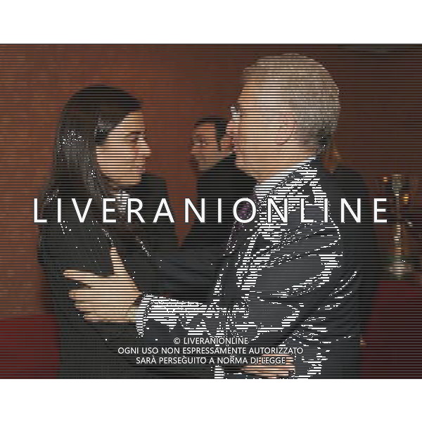 Milano 18/12/2006 consiglio generale lega calcio e premiazione anno sportivo 2005/06 nella foto matarrese antonio e sensi rosella ph marco luzzani/ag aldo liverani s.a.s.