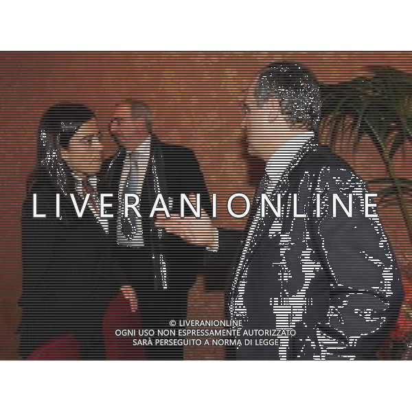 Milano 18/12/2006 consiglio generale lega calcio e premiazione anno sportivo 2005/06 nella foto lotito claudio e sensi rosella ph marco luzzani/ag aldo liverani s.a.s.