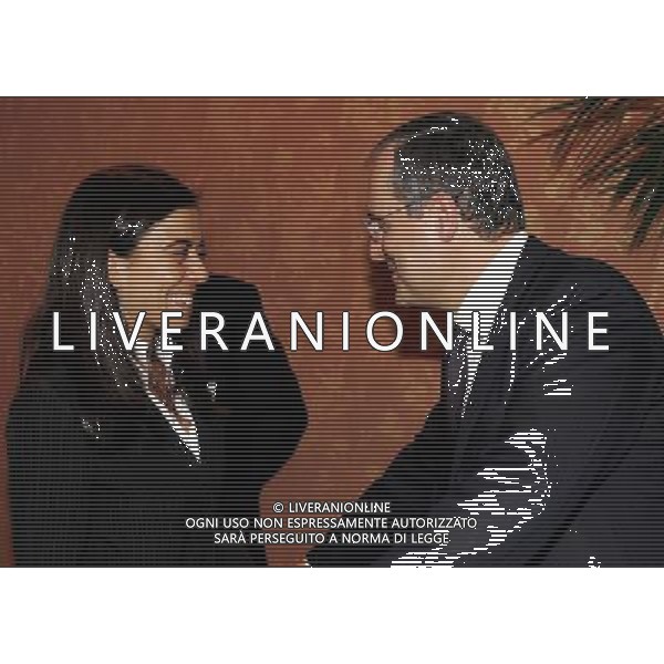 Milano 18/12/2006 consiglio generale lega calcio e premiazione anno sportivo 2005/06 nella foto lotito claudio e sensi rosella ph marco luzzani/ag aldo liverani s.a.s.