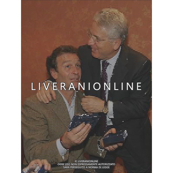 Milano 18/12/2006 consiglio generale lega calcio e premiazione anno sportivo 2005/06 nella foto matarrese antonio e cellino massimo ph marco luzzani/ag aldo liverani s.a.s.