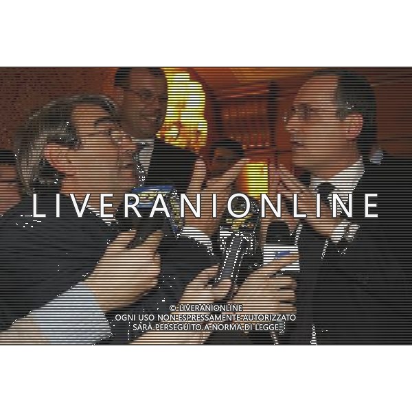 Milano 18/12/2006 consiglio generale lega calcio e premiazione anno sportivo 2005/06 nella foto lotito claudio e spinelli aldo ph marco luzzani/ag aldo liverani s.a.s.