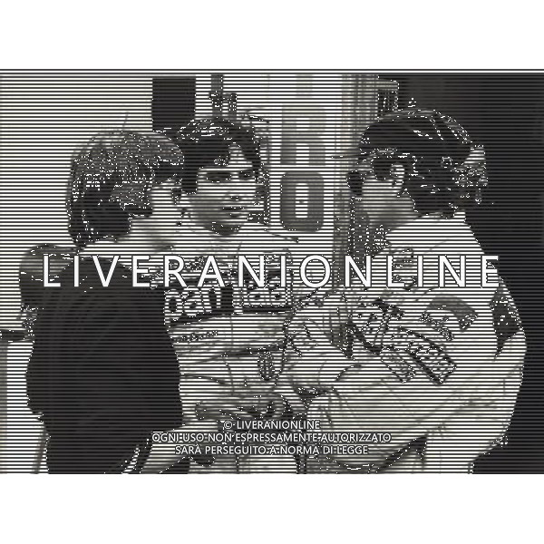 ARCHIVIO GIOVANNI LIVERANI NELLA FOTO NIKI LAUDA-NELSON PIQUET AGENZIA ALDO LIVERANI