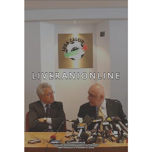 MILANO 29/08/03 CONSIGLIO DI LEGA nella foto matarrese anronio e galliani adriano foto gigi arcaini/ag.aldo liverani