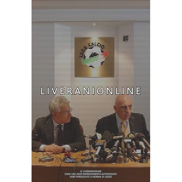 MILANO 29/08/03 CONSIGLIO DI LEGA nella foto matarrese anronio e galliani adriano foto gigi arcaini/ag.aldo liverani