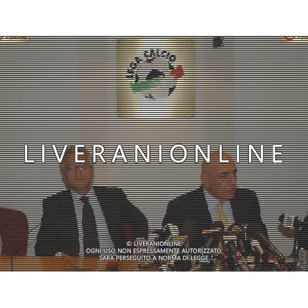 MILANO 29/08/03 CONSIGLIO DI LEGA nella foto matarrese anronio e galliani adriano foto gigi arcaini/ag.aldo liverani