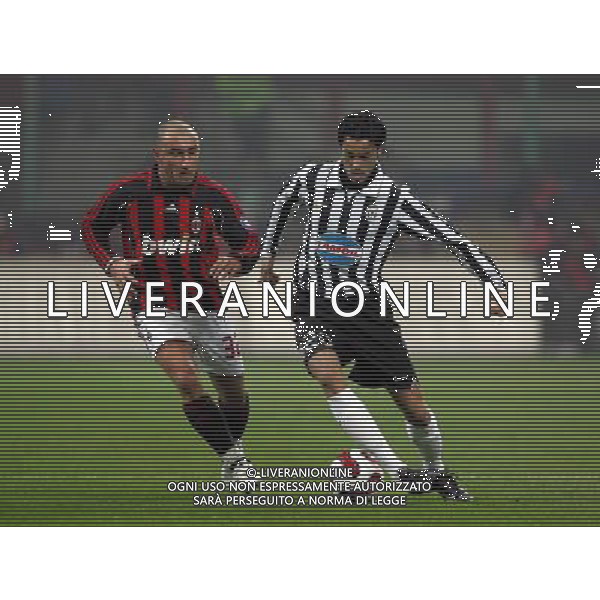 Milan - Juventus Trofeo Berlusconi 06/01/2007 nella foto christian brocchi e palladino raffaele ph luzzani/ag. Aldo Liverani