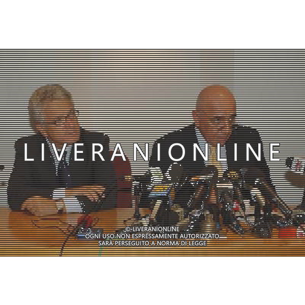 MILANO 29/08/03 CONSIGLIO DI LEGA nella foto matarrese anronio e galliani adriano foto gigi arcaini/ag.aldo liverani
