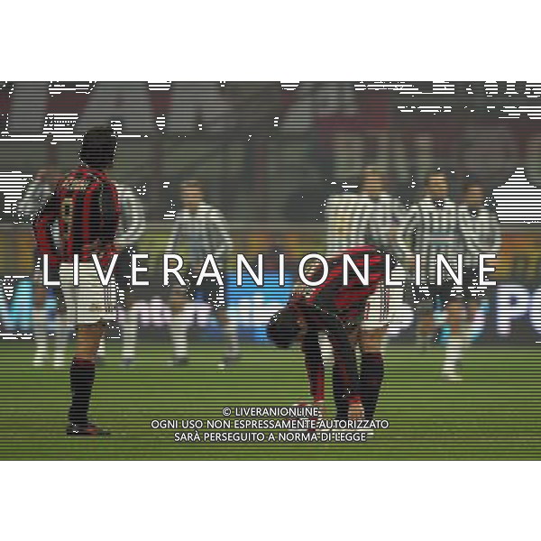 Milan - Juventus Trofeo Berlusconi 06/01/2007 nella foto delusione dei giocatori del milan ph luzzani/ag. Aldo Liverani