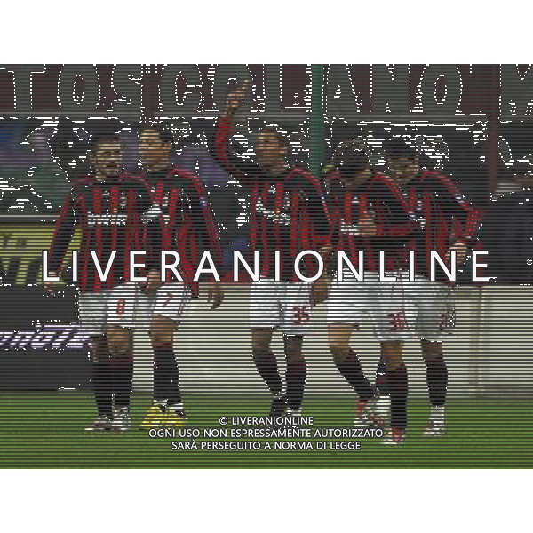 Milan - Juventus Trofeo Berlusconi 06/01/2007 nella foto esultanza dopo il gol di aubameyang ph luzzani/ag. Aldo Liverani