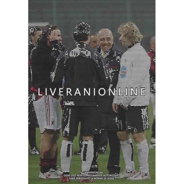 Milan - Juventus Trofeo Berlusconi 06/01/2007 nella foto adriano galliani, pavel nedved, marek jankulovski e valeri Bojinov ph luzzani/ag. Aldo Liverani