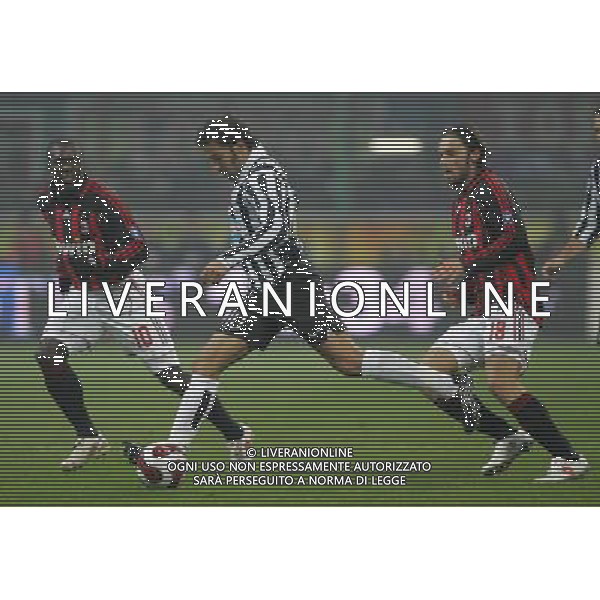 Milano 06-01-2007 16 Trofeo Luigi Berlusconi milan-juventus 3:2 nella foto del piero, seedorf e jankulovski ph marco luzzani/ag aldo liverani s.a.s.