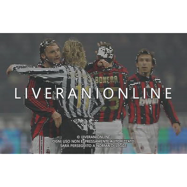 Milano 06-01-2007 16 Trofeo Luigi Berlusconi milan-juventus 3:2 nella foto jankulovski e nedved a fine gara ph marco luzzani/ag aldo liverani s.a.s.