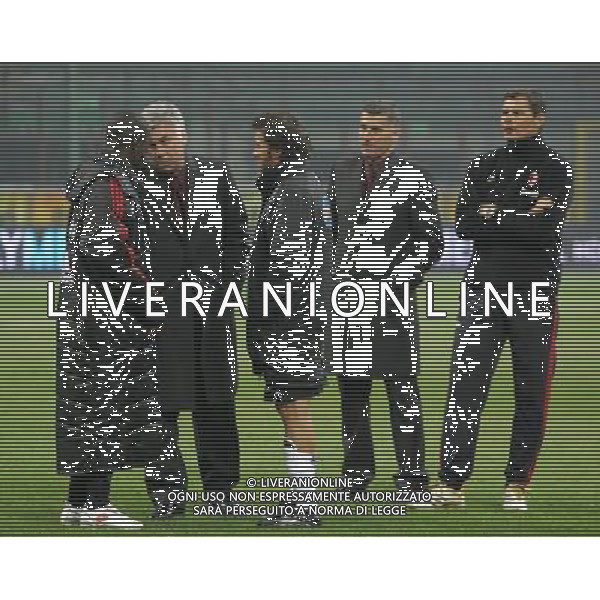 Milano 06-01-2007 16 Trofeo Luigi Berlusconi milan-juventus 3:2 nella foto seedorf, del piero, ancelotti e tassotti ph marco luzzani/ag aldo liverani s.a.s.