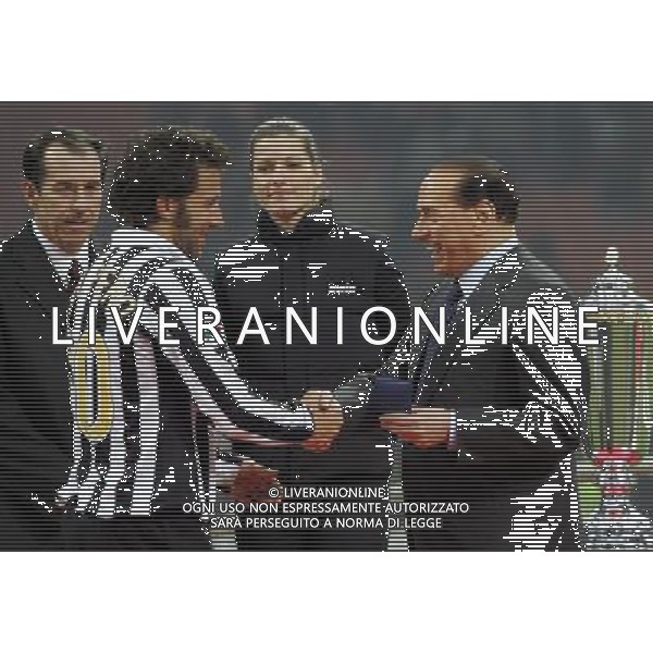 Milano 06-01-2007 16 Trofeo Luigi Berlusconi milan-juventus 3:2 nella foto berlusconi e del piero ph marco luzzani/ag aldo liverani s.a.s.