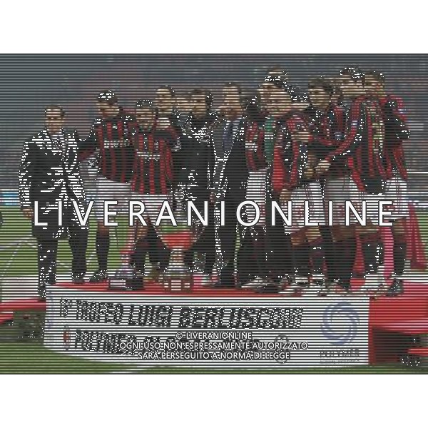 Milano 06-01-2007 16 Trofeo Luigi Berlusconi milan-juventus 3:2 nella foto festa milan ph marco luzzani/ag aldo liverani s.a.s.