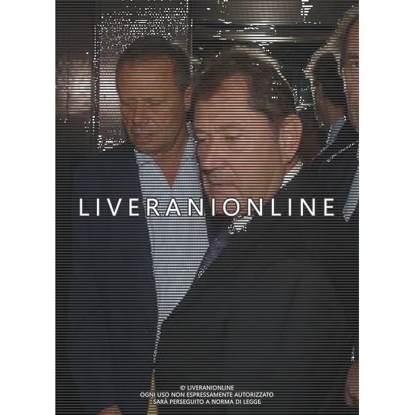 MILANO 29/08/03 LEGA CALCIO nella foto zamparini maurizio con ruggeri ivan* foto gigi arcaini/ag.aldo liverani