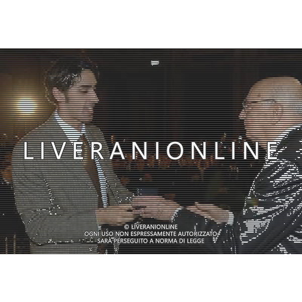Roma 08/01/2007 NELLA FOTO IL Presidente della Repubblica Giorgio Napolitano con Filippo Magnini,Campione del Mondo di Nuoto 100 metri stile libero a Montreal nel 2005,nel pomeriggio di oggi 8 gennaio 2007 al Quirinale.(foto di Ebnrico Oliverio-Ufficio St