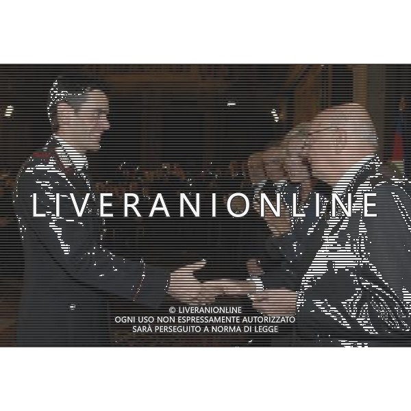 Roma 08/01/2007 NELLA FOTO Il Presidente della Repubblica Giorgio Napolitano con Pietro Piller Cottrer,Campione di sci di fondo 15 km-2005,nel pomeriggio di oggi 8 gennaio 2007 al Quirinale.(foto di enrico oliverio-ufficio stampa della Presidenza della R