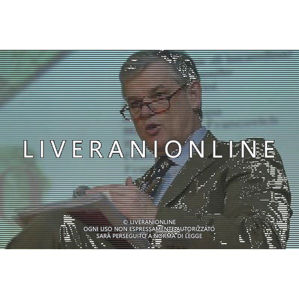 MILANO 9 GENNAIO 2007 PRESENTAZIONE DEL IL VENTAGLIO E IL PROGRAMMA DEGLI SPETTACOLI E DEGLI APPUNTAMENTI DEL PICCOLO TEATRO PER I TRECENTO ANNI DELLA NASCITA DI CARLO GOLDONI. NELLA FOTO: SERGIO ESCOBAR PH FRANKY/AG ALDO LIVERANI