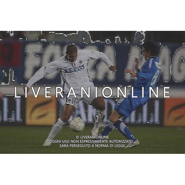 Empoli - Inter Coppa Italia Tim Cup 09/01/2007 nella foto adriano con marianini ph nucci/ag. aldo liverani