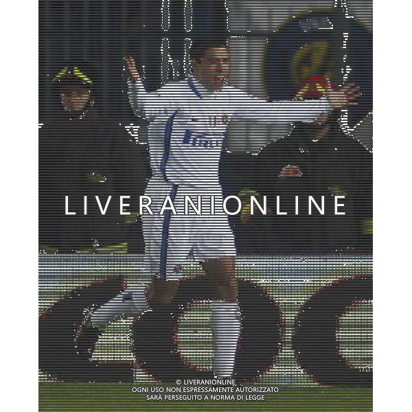 Empoli - Inter Coppa Italia Tim Cup 09/01/2007 nella foto esultanza dopo il gol di ivan cordoba del 0-2 ph nucci/ag. aldo liverani