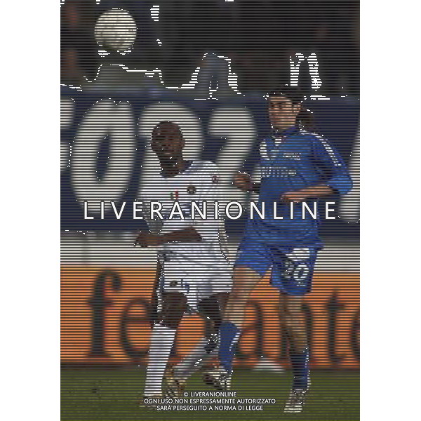 Empoli 09/01/2007 Empoli-Inter quarti di finale Tim Cup Nella foto: Vieira patrick contro buzzegoli daniele.* Ph Gianni Nucci/Agenzia Aldo Liverani
