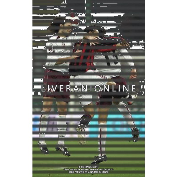 MILAN-AREZZO COPPA ITALIA TIM 11/01/2007 NELLA FOTO oliveira terra e ranocchia FOTO LUZZANI MARCO-AGENZIA ALDO LIVERANI