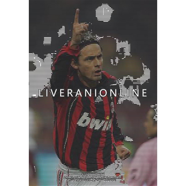 MILAN-AREZZO COPPA ITALIA TIM 11/01/2007 NELLA FOTO esultanza inzaghi filippo FOTO LUZZANI MARCO-AGENZIA ALDO LIVERANI