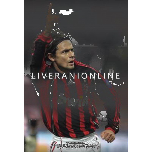 MILAN-AREZZO COPPA ITALIA TIM 11/01/2007 NELLA FOTO esultanza inzaghi filippo FOTO LUZZANI MARCO-AGENZIA ALDO LIVERANI