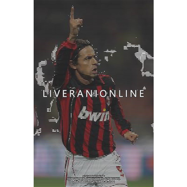 Milano 11/01/2007 coppa italia tim 2006/07 milan-arezzo 2:0 nella foto esultanza inzaghi filippo ph marco luzzani/ag aldo liverani s.a.s.